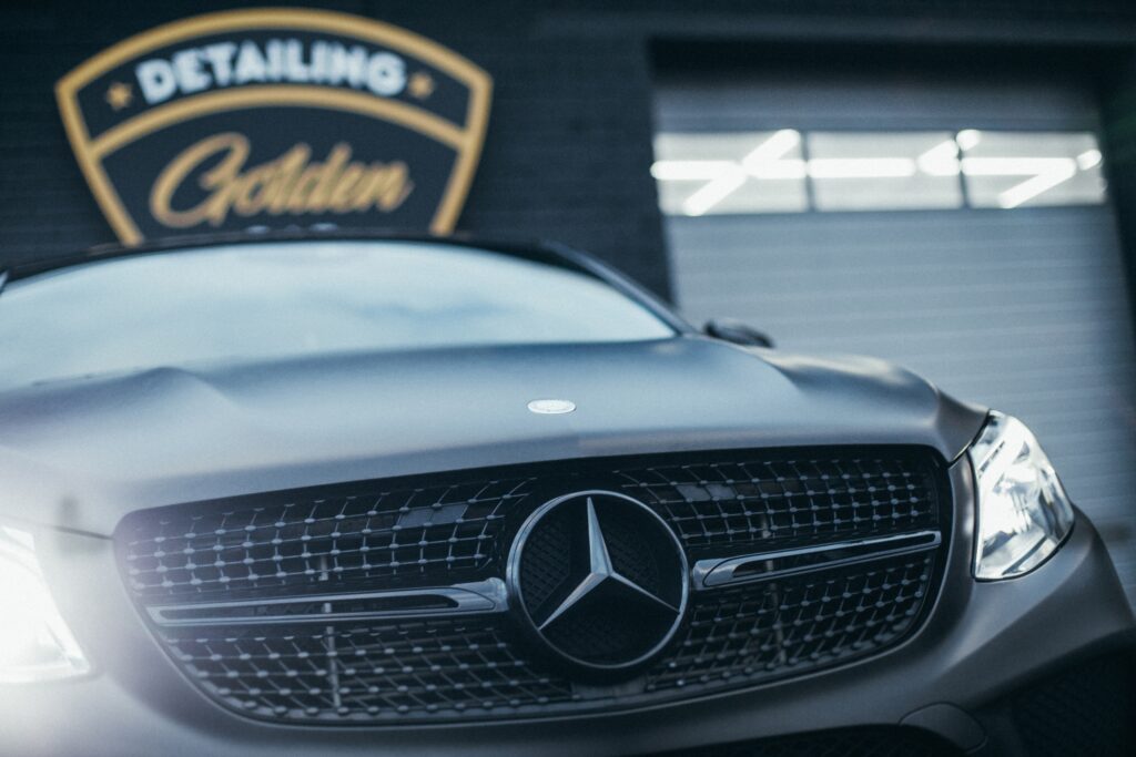Mercedes-Benz GLE в чёрный матовый цвет